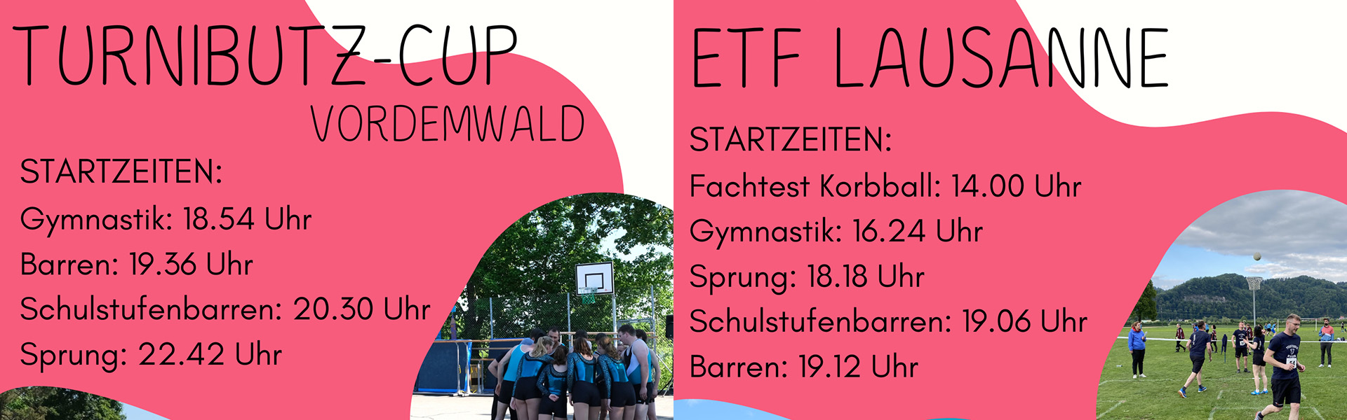 Startzeiten Turnfestsaison 2025