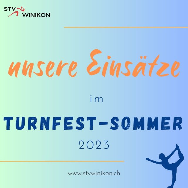Der Turnfest-Sommer 2023 rückt näher! ☀️ Mer freued üs öber veli Fans! 🤸🏼‍♀️⛹🏼👯